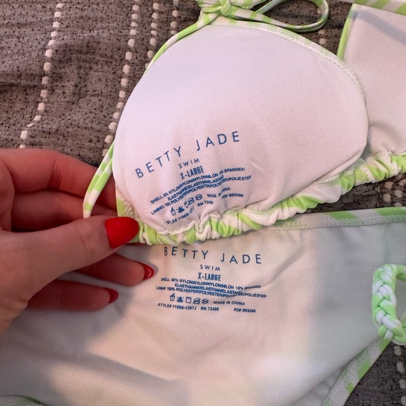 Triangle tie braided bikini set - Picture 2 of 3